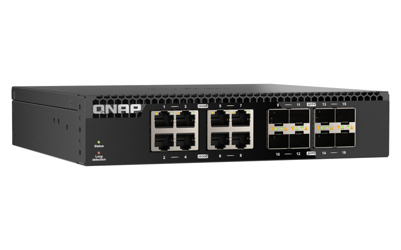 QNAP Netzwerk-Switch – 16 Anschlüsse, 10 Gigabit Ethernet