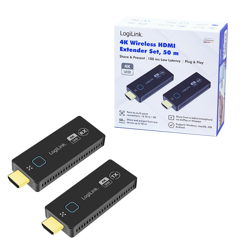 Logilink HDMI Präsentationsset – Drahtlose Verbindung bis 50 m