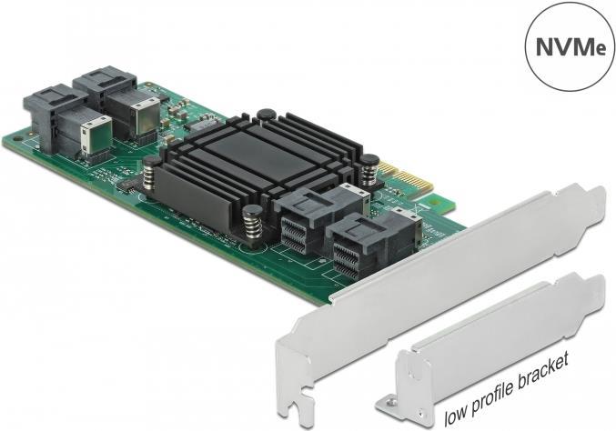 Delock Speicher-Controller – PCIe x8, 4 NVMe SSDs