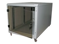 Triton 19" Rollenschrank – 12HE, Glastür für Netzwerke