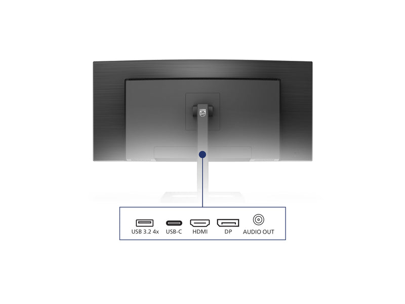 Philips 34" Curved Monitor – UltraWide, USB-C Anschluss