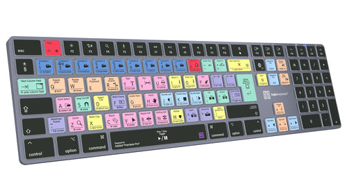 LOGIC-KEYBOARD Tastatur für Adobe Premiere – Kabellos & Kabelgebunden