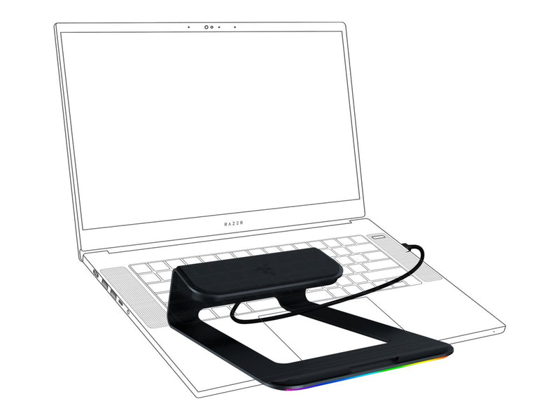 Razer Laptop-Ständer – Ergonomisch mit 4-fach USB-C-Hub