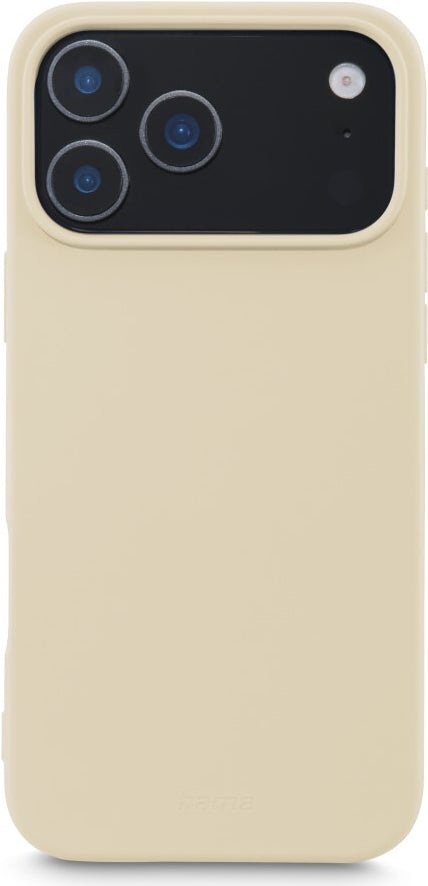 HAMA Handy-Schutzhülle – Beige, kabelloses Laden für iPhone 17 Pro Max