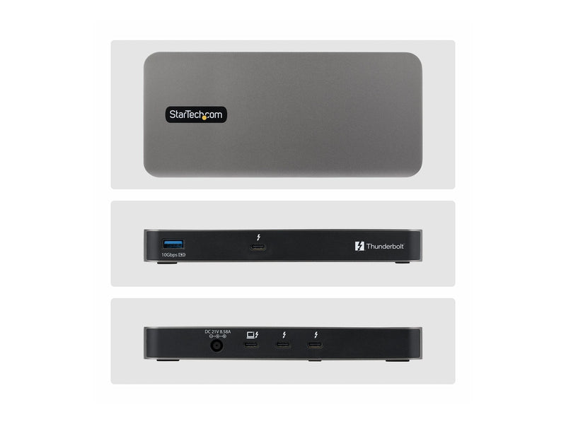 Startech 4-Port Thunderbolt Hub – 8K Display, 140W Laptop-Ladung