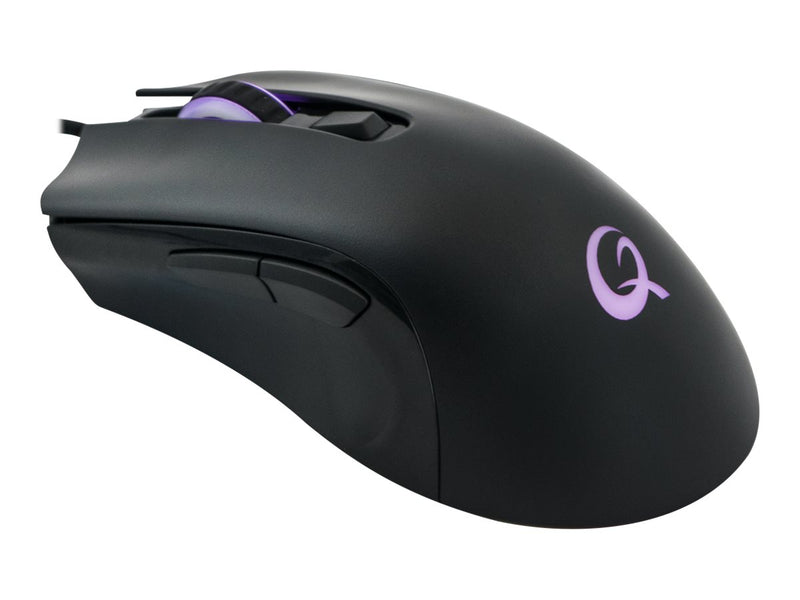 QPAD Gaming-Maus – Ergonomisch, 12.000 dpi, RGB-Beleuchtung