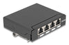 DELOCK Mini Patchpanel – 4 Ports, Cat.6A, für Tischmontage