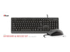 Trust Primo Tastatur- und Maus-Set – Spritzwasserschutz, USB-Anschluss