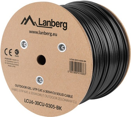 Lanberg Outdoor-Netzwerkkabel – 305 m, robust für Außenbereich