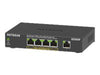 Netgear 5-Port Gigabit Switch – 4 PoE-Anschlüsse, lüfterlos