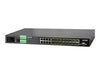 Planet Technology Managed Switch – 24 Anschlüsse, Rack-montierbar