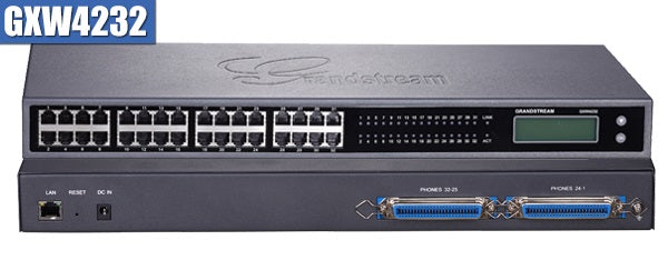 Grandstream VoIP-Telefonadapter – 32 Anschlüsse, Rack-montierbar