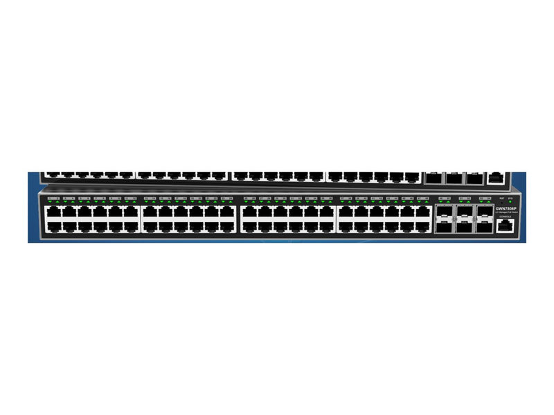Grandstream Netzwerkswitch – 48 Ports, PoE+ Unterstützung