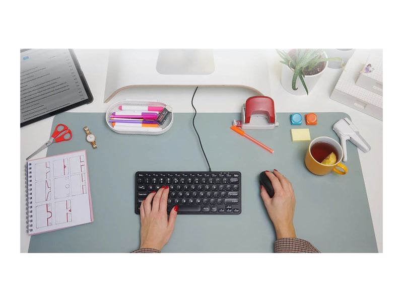PERIXX Mini-Tastatur – Hinterleuchtet, Scherenschalter, USB-Anschluss