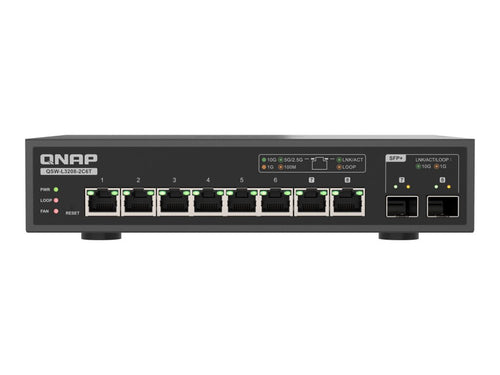 QNAP Netzwerk-Switch – 8 Ports für schnelles Internet