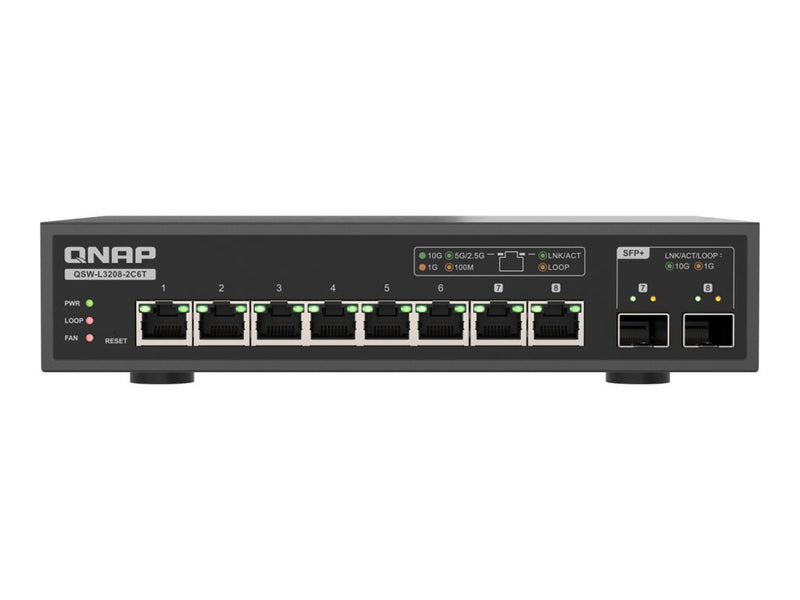 QNAP Netzwerk-Switch – 8 Ports für schnelles Internet