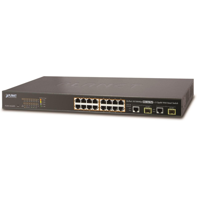 PLANET Switch – 16 Ports, Gigabit-Verbindung