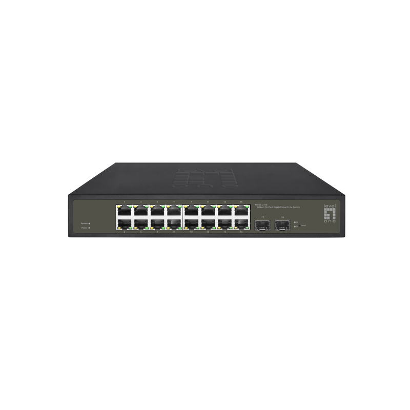 LevelOne Netzwerk-Switch – 16 Anschlüsse für schnelles Internet