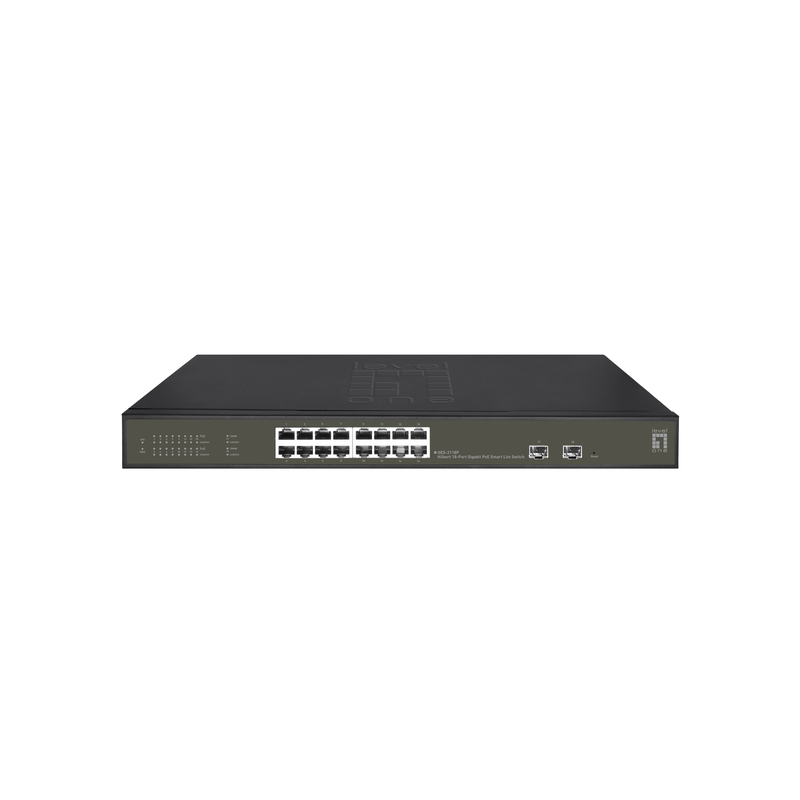 LevelOne 16-Port Netzwerk-Switch – PoE+ für einfache Stromversorgung