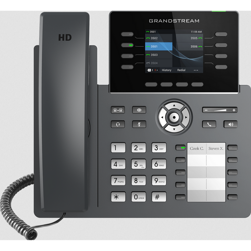 Grandstream IP-Telefon – WLAN & Bluetooth, 5-Wege-Konferenz
