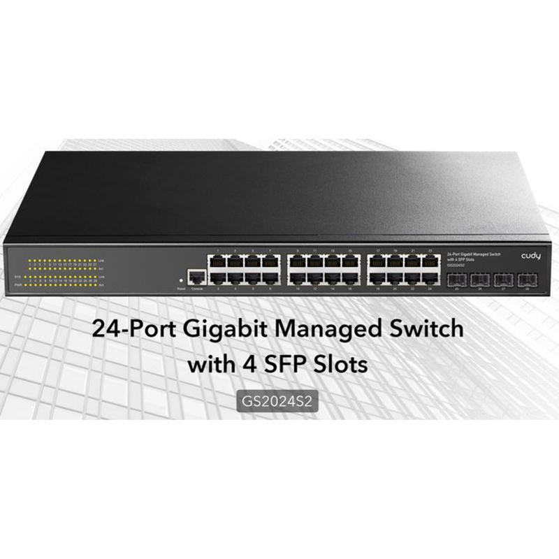 Cudy Netzwerk-Switch – 24 Ports für stabiles Internet