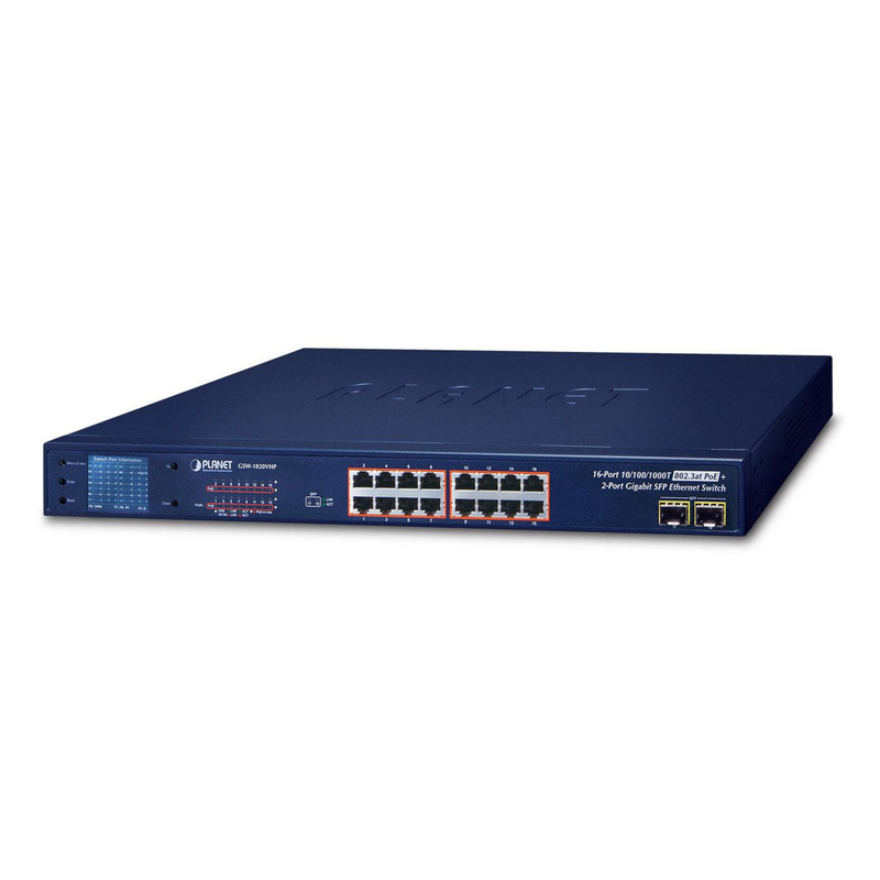 Planet Technology Netzwerk-Switch – 16 Ports mit PoE+
