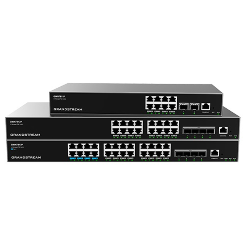 Grandstream 8-Port Netzwerk-Switch – PoE+ und 10 Gigabit Unterstützung