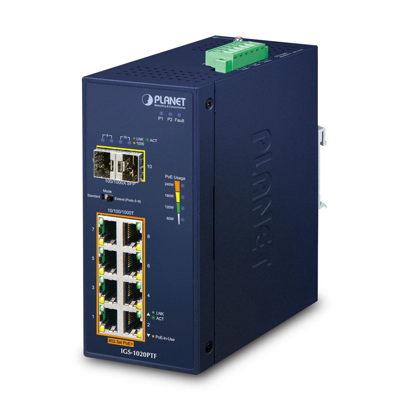 Planet Technology 8-Port PoE+ Switch – Für robuste Netzwerke