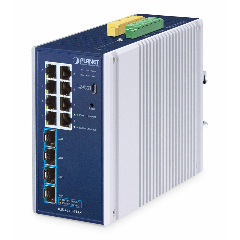 PLANET TECHNOLOGY Netzwerk-Switch – 8 Ports, für zuverlässige Verbindungen