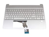 HP Laptop-Ersatzteil – Cover mit beleuchteter Tastatur, Silber