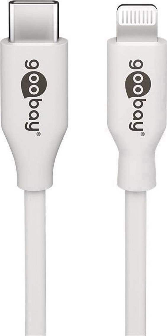 Goobay Datenkabel – Lightning zu USB-C, 1 m, Weiß