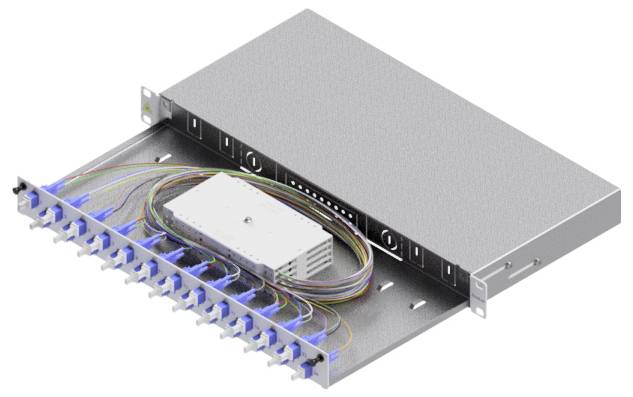 Easylan Glasfaserkabelkiste – Rack-montierbar, 24 Ports