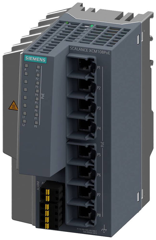 Siemens Netzwerk-Switch – 8 Ports, PoE-Unterstützung