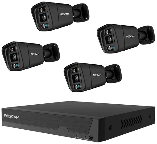 FOSCAM Überwachungsset – 4 Kameras, 2 TB Speicher