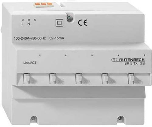 Rutenbeck Gigabit-Switch – 10 Anschlüsse, DIN-Schienen-Montage