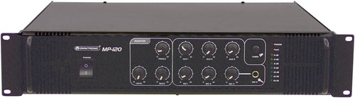 OMNITRONIC Audioverstärker – 120 W Leistung, Mikrofon-Eingang