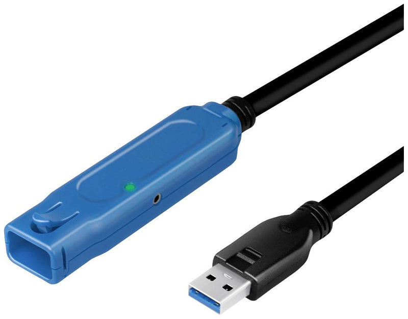 Logilink USB-Verlängerungskabel – 20 m, schnelle Datenübertragung