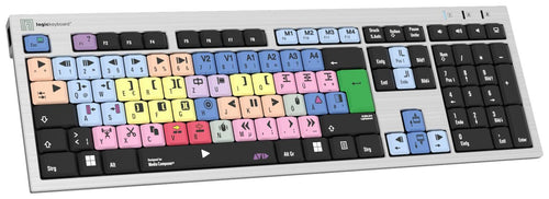 LogicKeyboard Avid Media Composer – Farbige Tasten, USB-Hub