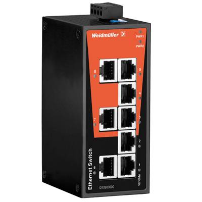 Weidmüller Industrieswitch – 8 Ethernet Ports für zuverlässige Netzwerke