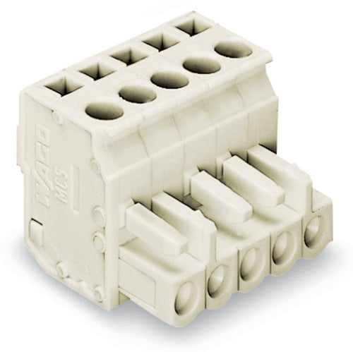 WAGO Buchsengehäuse-Kabel – 4-polig, 5 mm Rastermaß