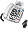 Geemarc Seniorentelefon – Notrufsender, beleuchtetes Display