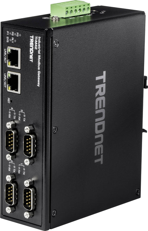 TRENDnet Gateway – 4 Anschlüsse, für industrielle Anwendungen