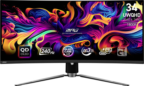 MSI 34" UltraWide Monitor – QD-OLED, 2K-Auflösung