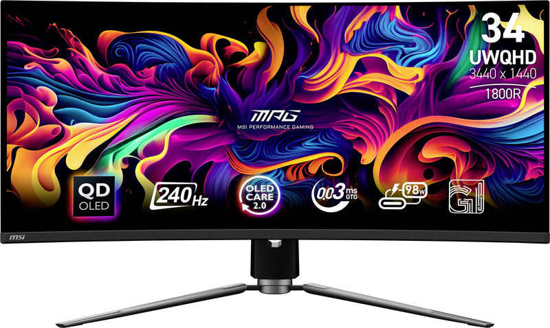 MSI 34" UltraWide Monitor – QD-OLED, 2K-Auflösung