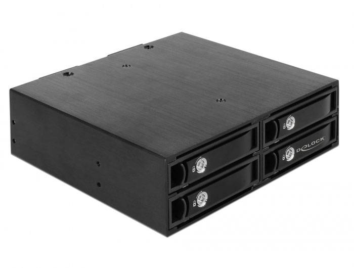 Delock Wechselrahmen – Für 4 SATA/SAS-Festplatten