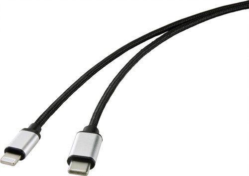 CONRAD USB-Handykabel – USB-C zu Lightning, 2 m Länge