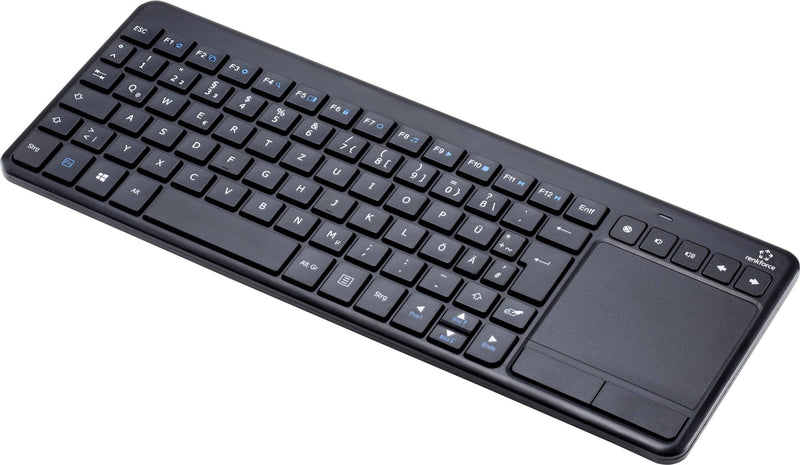 Renkforce Kabellose Tastatur – Integriertes Touchpad, 10m Reichweite