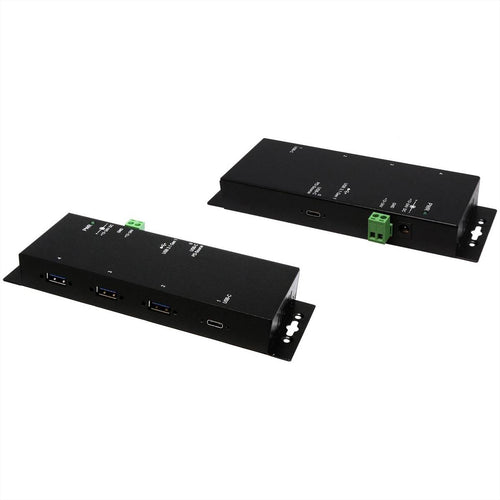 EXSYS USB-Hub – 4 Ports, robustes Metallgehäuse