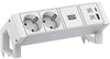Bachmann DESK2 Steckdosenleiste – USB-Ladefunktion, Aluminiumgehäuse