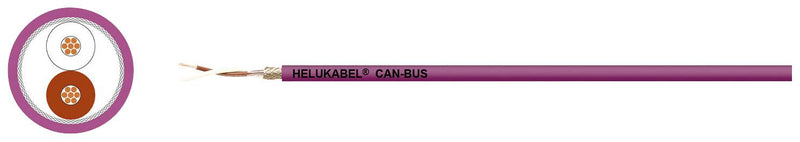 Helukabel Busleitung – 2x2x0.5 mm², 100 m violett